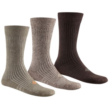 Columbia Ribbed Crew Sock - 3 Pack, Calcetines Grises Para Hombre | 695072-NYJ